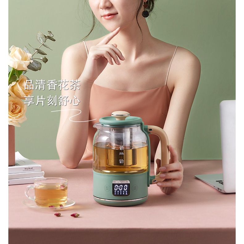 Ấm Đun Trà Thủy Tinh Đa Năng BEAR YSH C08T1