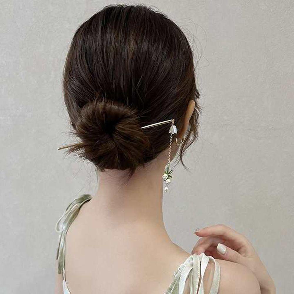 Kẹp Tóc Kim Loại Hình Hoa Tulip Thanh Lịch Cho Nữ