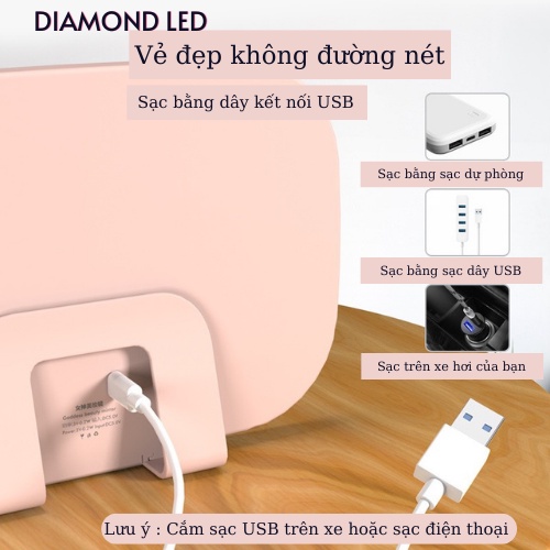 Gương LED Cài Chắn Nắng Xe Ô Tô - Phụ Kiện Ô Tô Gương Led Cao Cấp