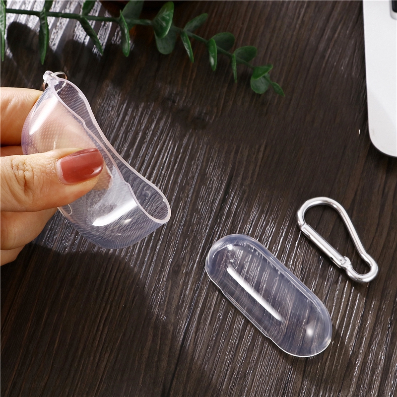 ỐP Vỏ Case Bọc Tai Nghe AirPod Pro / Airpod 1 / 3 / 2 Chất Liệu Silicon TPU Dẻo Trong Suốt Chống Bám Bụi kèm móc