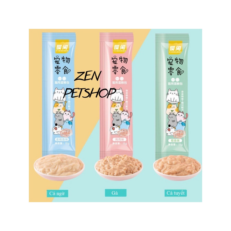 ( SIÊU RẺ ) Combo 50-100 thanh súp thưởng Shizuka cho mèo