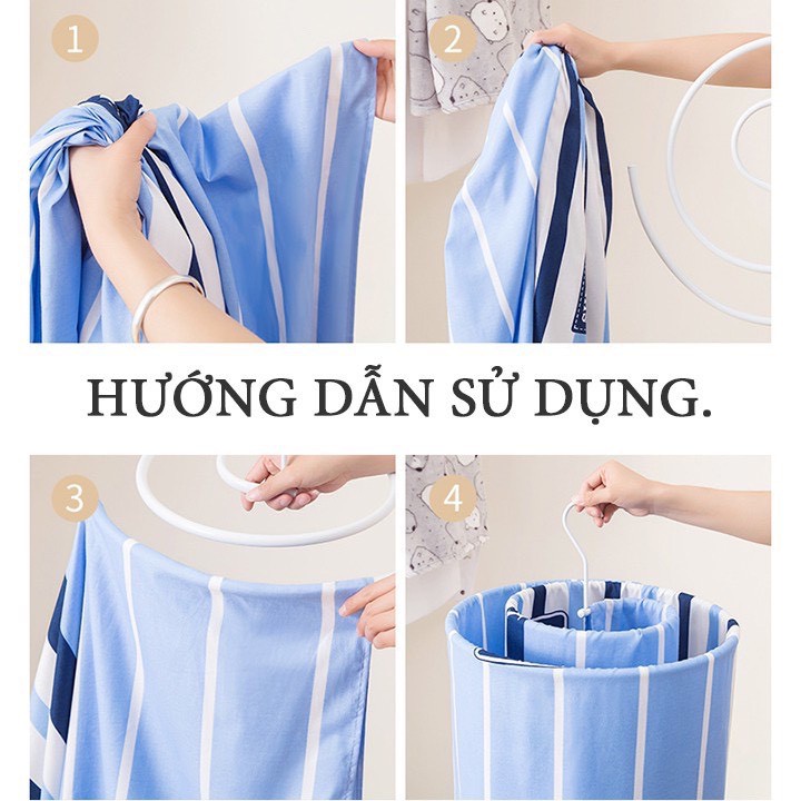 [⛔GIÁ HỦY DIỆT❌] Móc phơi chăn tiện lợi hình lục giác inox không rỉ chịu trọng tải 10kg 88191