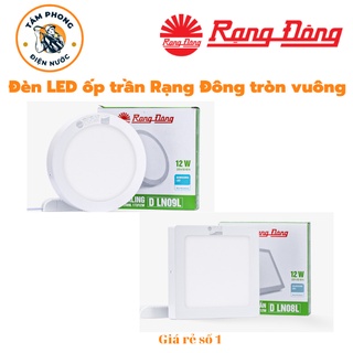 Đèn led ốp trần rạng đông 12w 18w, bảo hành 24 tháng