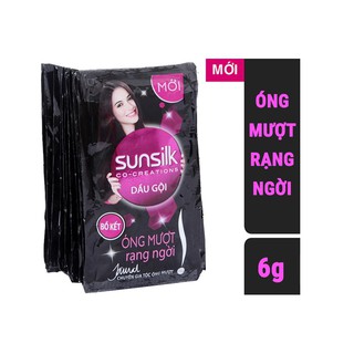 Lốc 6 dầu gội Sunsilk đen,vàng gói 6g (dây 12 gói)