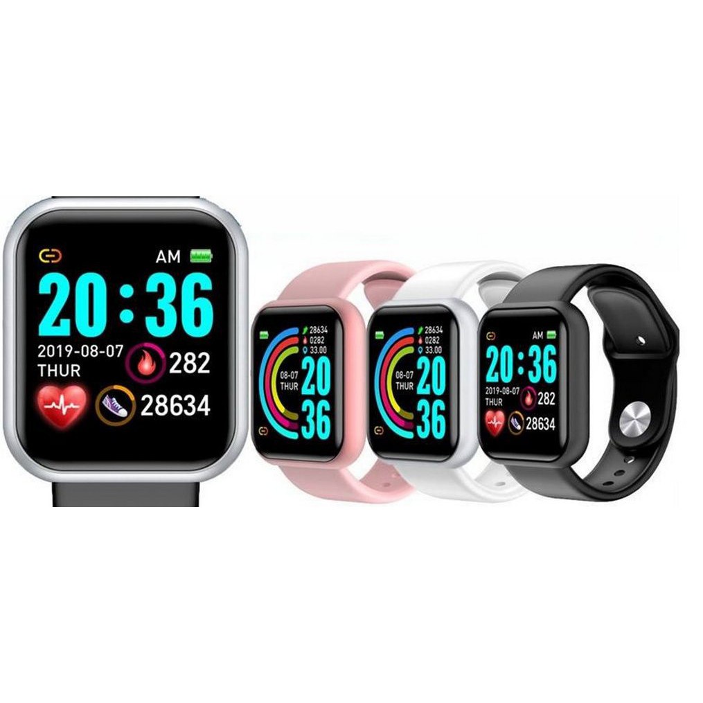 Đồng Hồ Thông Minh HEBIAN Y68 Bluetooth Chống Nước Giám Sát Nhịp Tim Cho Nam & Nữ Y68