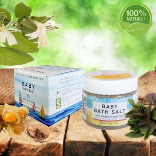 Muối tắm bé Sinh Dược 200gr , Muối tắm bé thảo dược Tâm Dược Thảo 100%b từ thiên nhiên