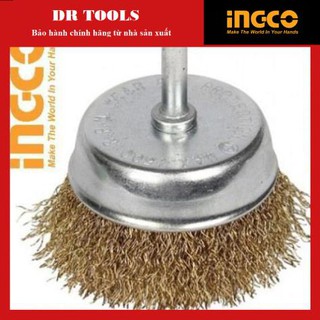 TP HCM -  Bánh cước có cán 75mm Wire Cup Brush INGCO WB30751 - Chất lượng