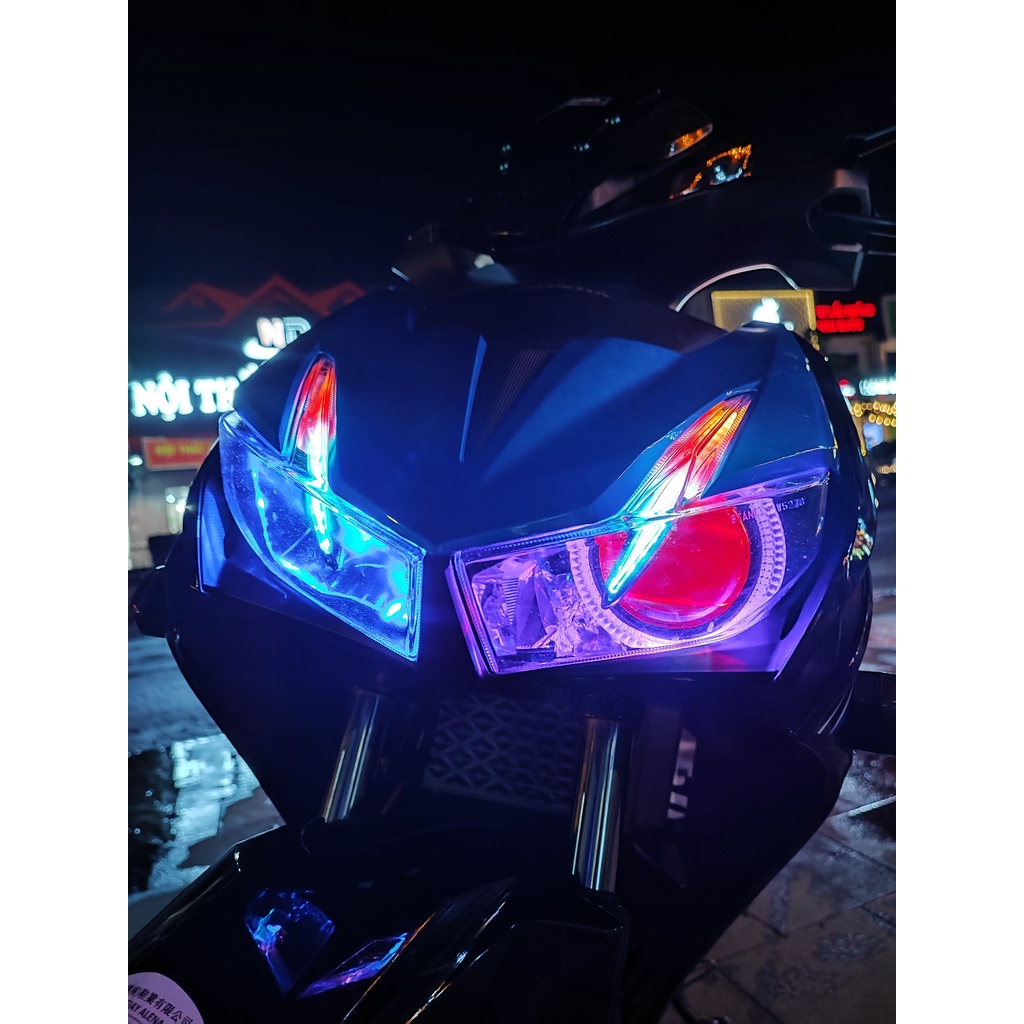 Đèn Led Bi Cầu FBX E200 LX250 E200 3.0inch Lúp Tím 65/70W,Đèn Bi Led Ô Tô Xe Máy