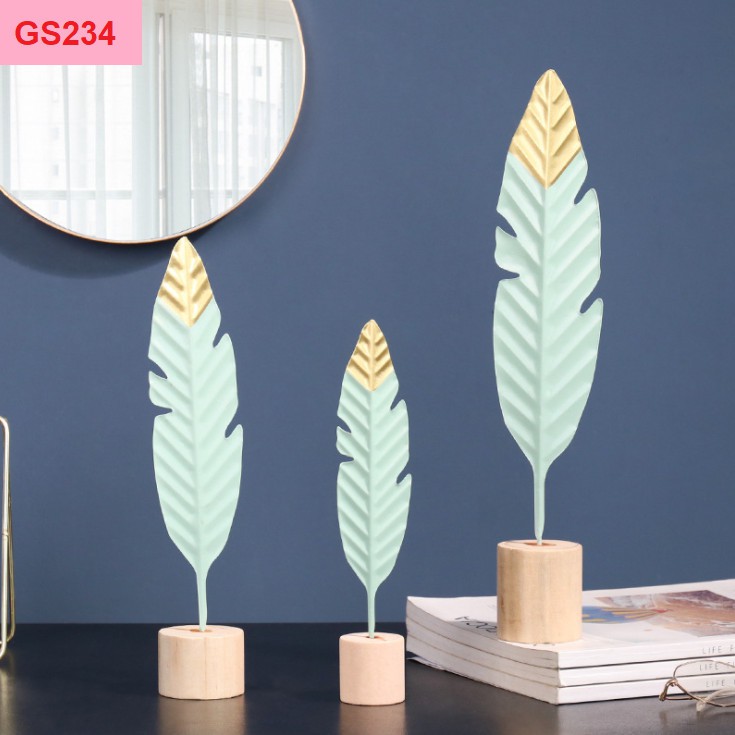 Bộ Lông Vũ Bằng Sắt trang trí phòng khách mẫu sang trọng và hiện đại GS234