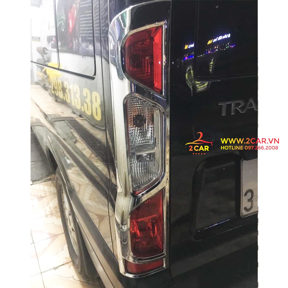 Ốp viền đèn hậu xe Ford Transit 2014-2019 mạ crom