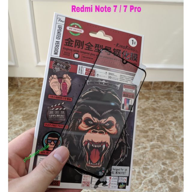 Xiaomi Redmi Note 7 / 7 Pro / Note 11 Pro / Note 11 Pro Plus 5G cường lực King Kong Full màn viền mỏng