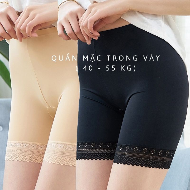 Quần mặc trong váy, quần bảo hộ nữ chất liệu cotton từ 40 - 55 kg