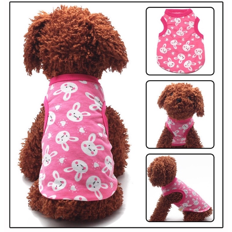 ÁO THUN MỎNG BA LỖ DỄ THƯƠNG CHO THÚ CƯNG