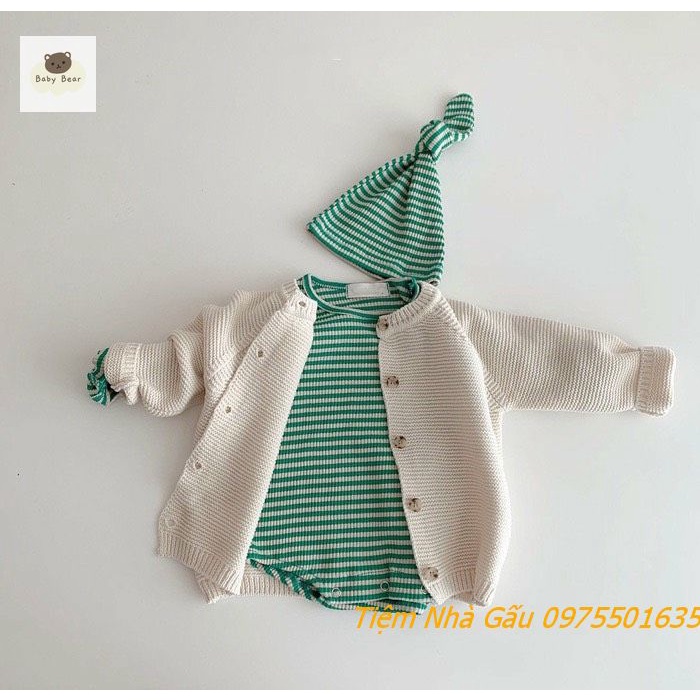 Áo khoác len cho bé từ 4-15 kg chất len Hàn Quốc giữ ấm cho trẻ