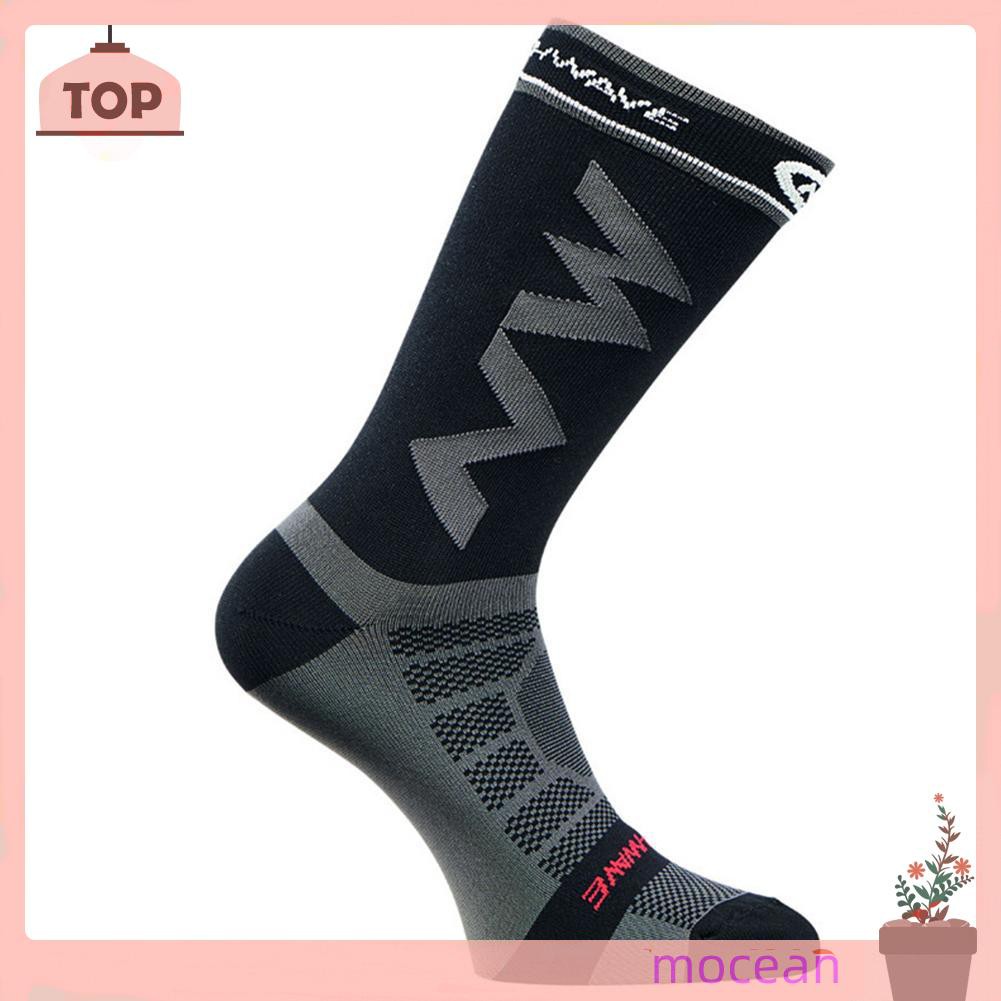 Outdoor Sports Letter Decor Soccer Socks Men Cycling Football Running Socks