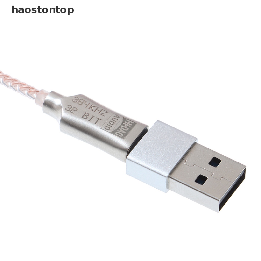 Haostontop Type-C to 3.5mm 32 Bit/384kHz DSD64/128 HiFi DAC Audio Adapter 
 VN