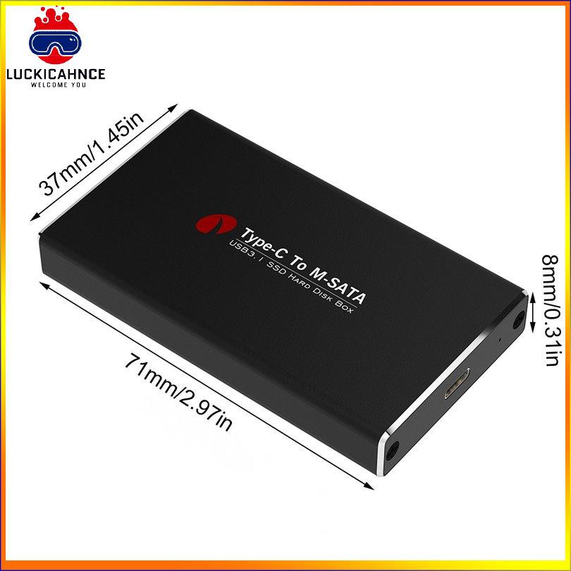 Hộp Đựng Ổ Cứng Ngoài Ssd Hdd Chuyển Đổi Type-C Sang Msata Usb 3.1 Ốp | BigBuy360 - bigbuy360.vn