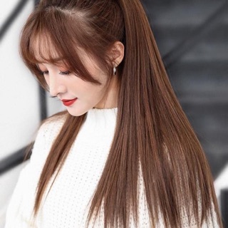 Tóc giả buộc thẳng ép