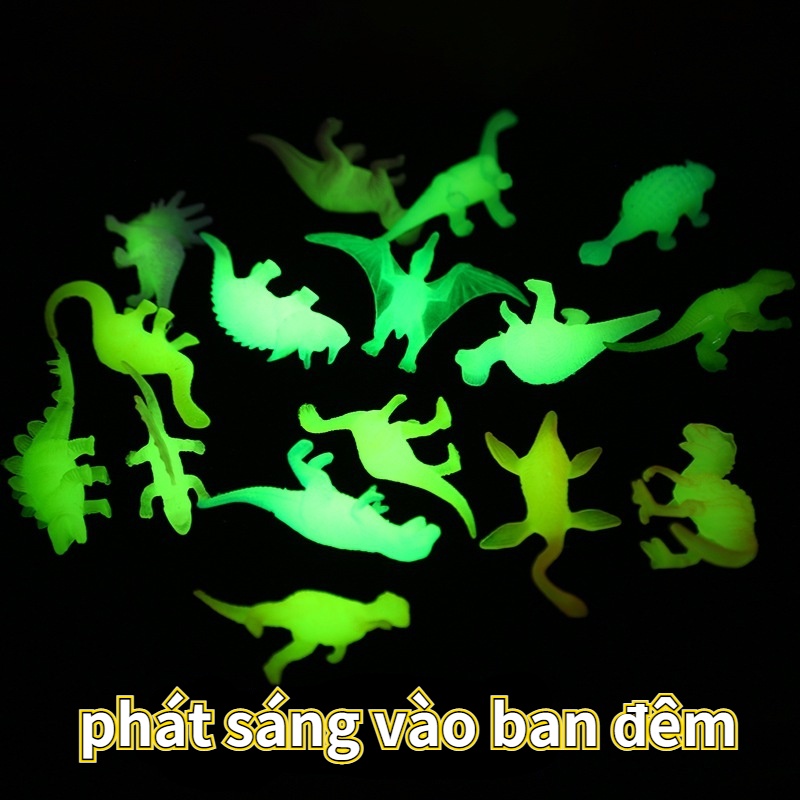 39pcs Mô Hình Khủng Long Đồ Chơi Cho Bé Phát Sáng Cho Trẻ Em