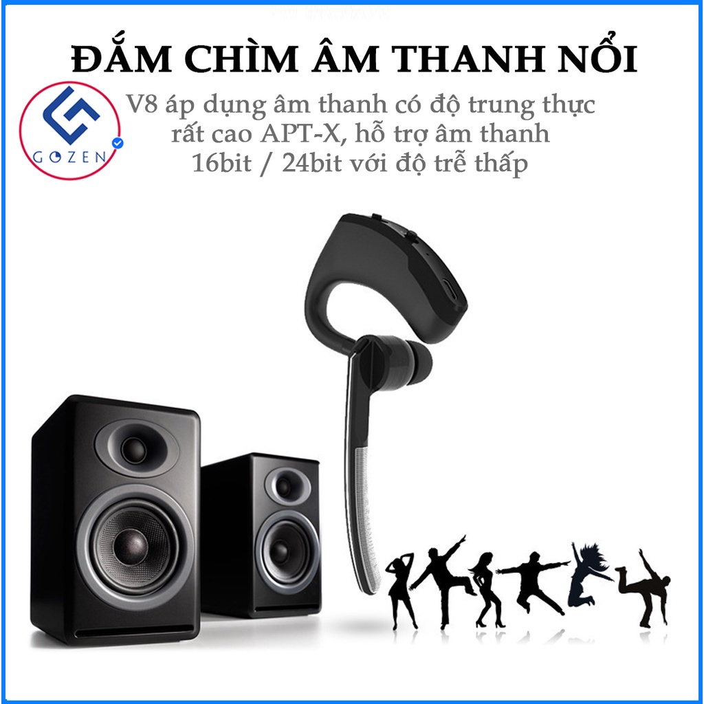 Tai nghe Bluetooth chống nước, kết nối nhanh đường truyền ổn đinh bền đẹp tương thích với tất cả dòng máy điện thoại.