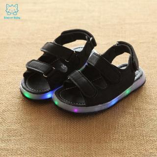 Giày Sandal Đế Mềm Có Đèn Led Cho Bé