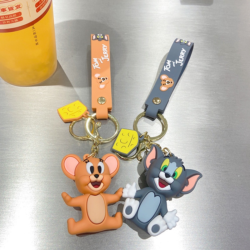 Móc Khóa Hình Tom Và Jerry Hoạt Hình Sáng Tạo