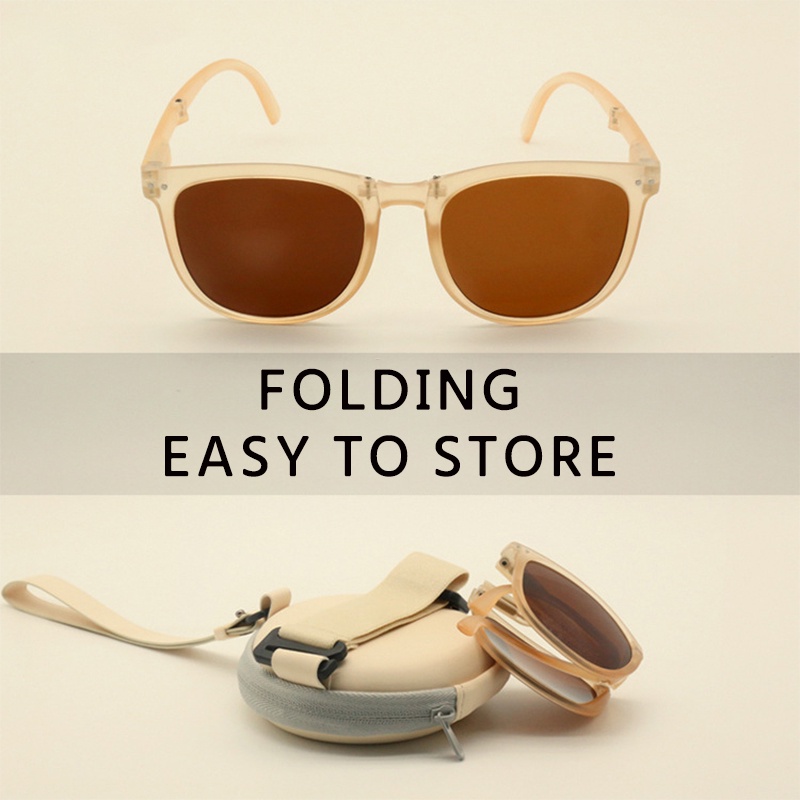 Kính Mát Chống Tia UV Có Thể Gấp Lại Thời Trang Cho Nam Nữ