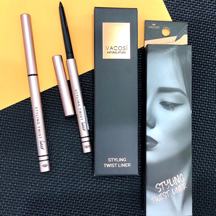 Chì kẻ mắt dạng gel Vacosi Styling Twist Liner