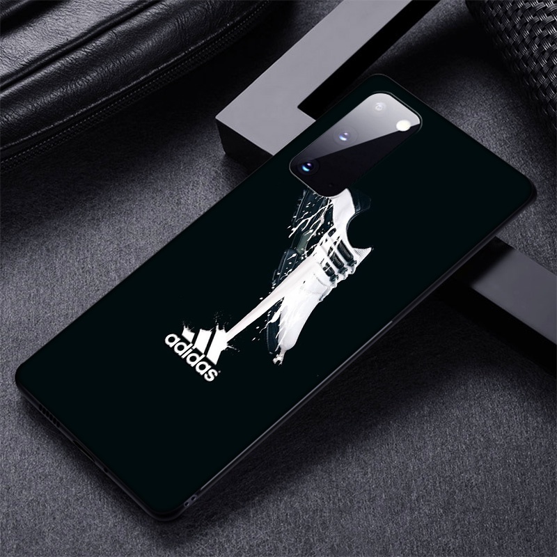 Ốp Điện Thoại Silicon Mềm Hình LOGO Adidas Cho Samsung Galaxy S22 Plus Note 20 Ultra 10 9 8 Plus Lite SE80