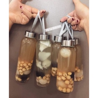 combo 5 chai thuỷ tinh nắp dây 500ml giá sỉ