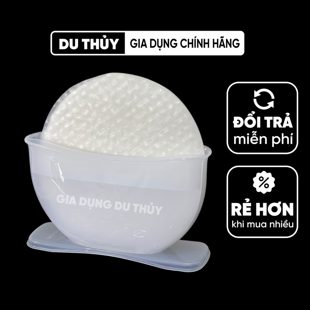Dụng cụ đựng nước nhúng bánh tráng gỏi cuốn 3 ngăn tiện lợi tiết kiệm diện tích bàn ăn của gia dụng Du Thủy