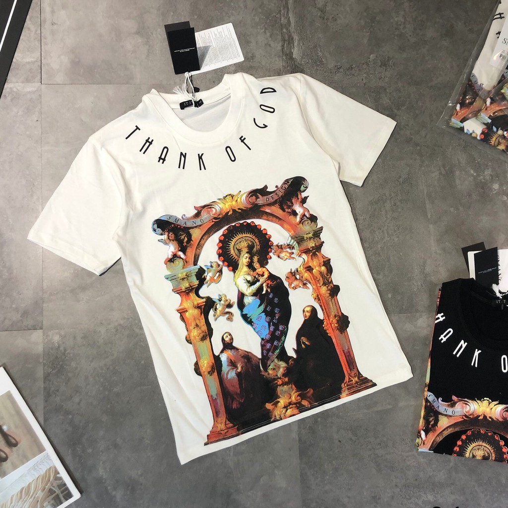 Áo Thun Nam Nữ Cổ Tròn In Hình Đức Mẹ 3D Chất Liệu Thun Cotton Thoáng Mát - MÃ AC99