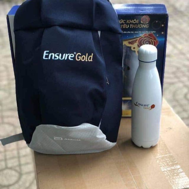 Combo balo bình giữ nhiệt ensure