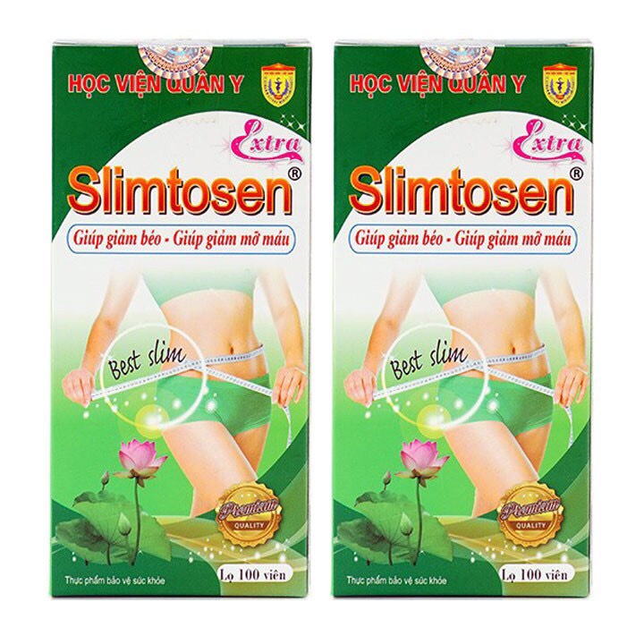 SLIMTOSEN EXTRA Học Viện Quân Y - Viên uống giảm cân an toàn , hiệu quả