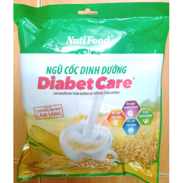 Ngũ cốc Diabet Care Dành cho người tiểu đường [ Bịch 16 gói x 25gr ]