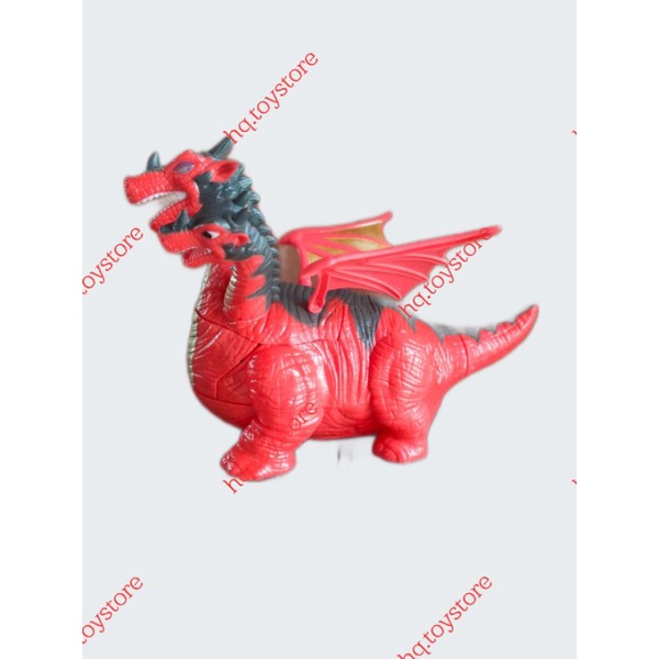Đồ chơi khủng long 3 đầu biến hình robot màu đỏ
