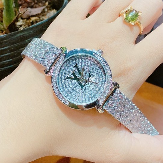 Đồng hồ thời trang nữ đính đá cao cấp, hàng full box, thẻ bảo hành 12 tháng - Dongho.lv (l01)