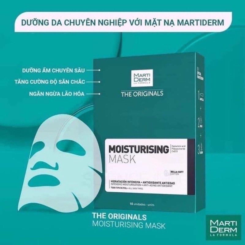 [Nguyên Hộp] Mặt Nạ Dưỡng Ẩm Chống Lão Hoá Martiderm The Originals Moiturising Mask