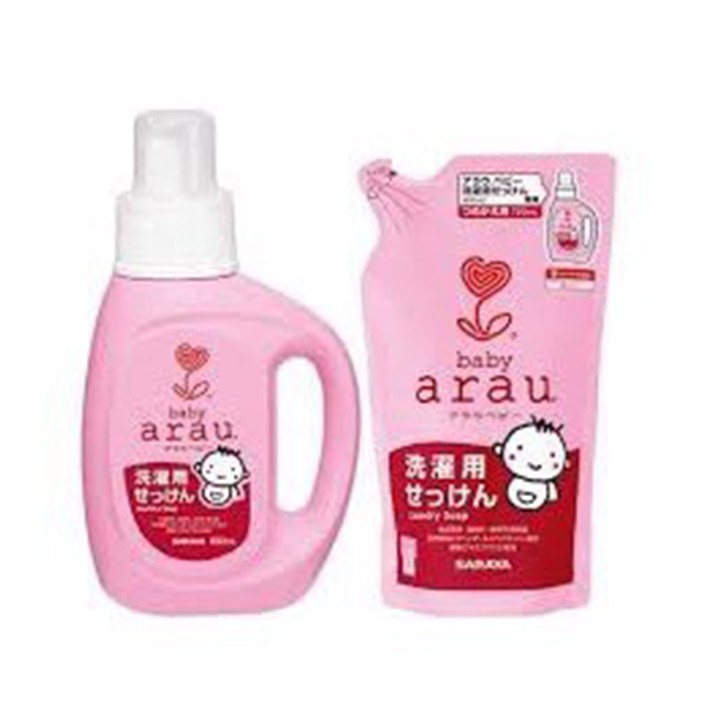 Nước Giặt Arau Baby Nhật Bản (Chai 800ml + Túi 720ml)