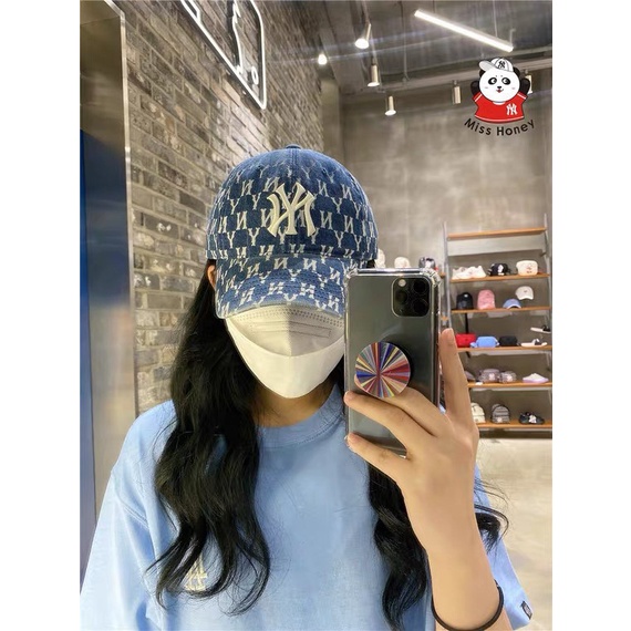 (HÀNG XUẤT XỊN) Mũ lưỡi trai M//L//B Jean denim thêu Full-tem-tag Form nam nữ ok