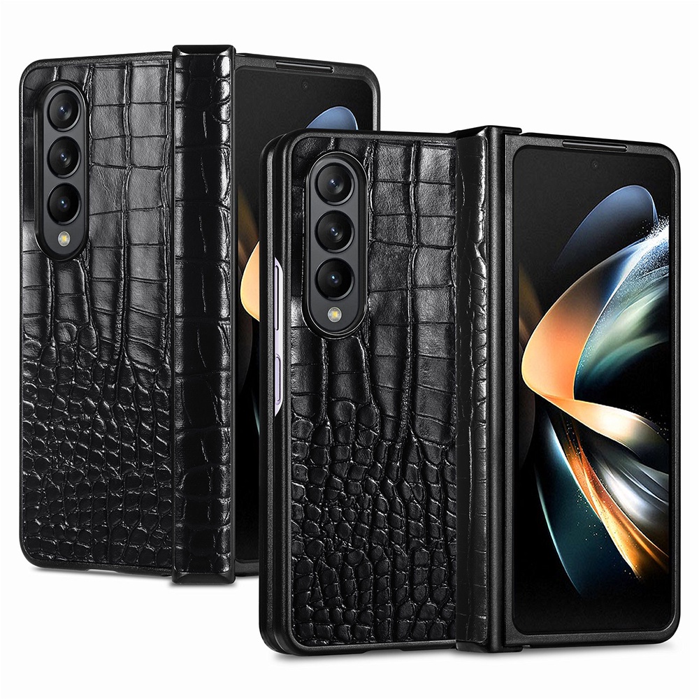 Ốp Điện Thoại Da Cá Sấu Chống Sốc Cho Samsung Galaxy Z Fold4 Samsun Sumsung Fold 4 Samsungzold4 5G
