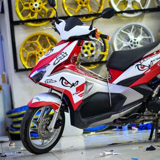 Decal Tem Xe Air Blade Đỏ Trắng