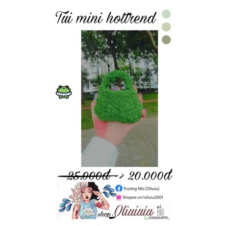 Túi Mini Xanh Lá ( Siêu hottrend 🔥 ) giá rẻ
