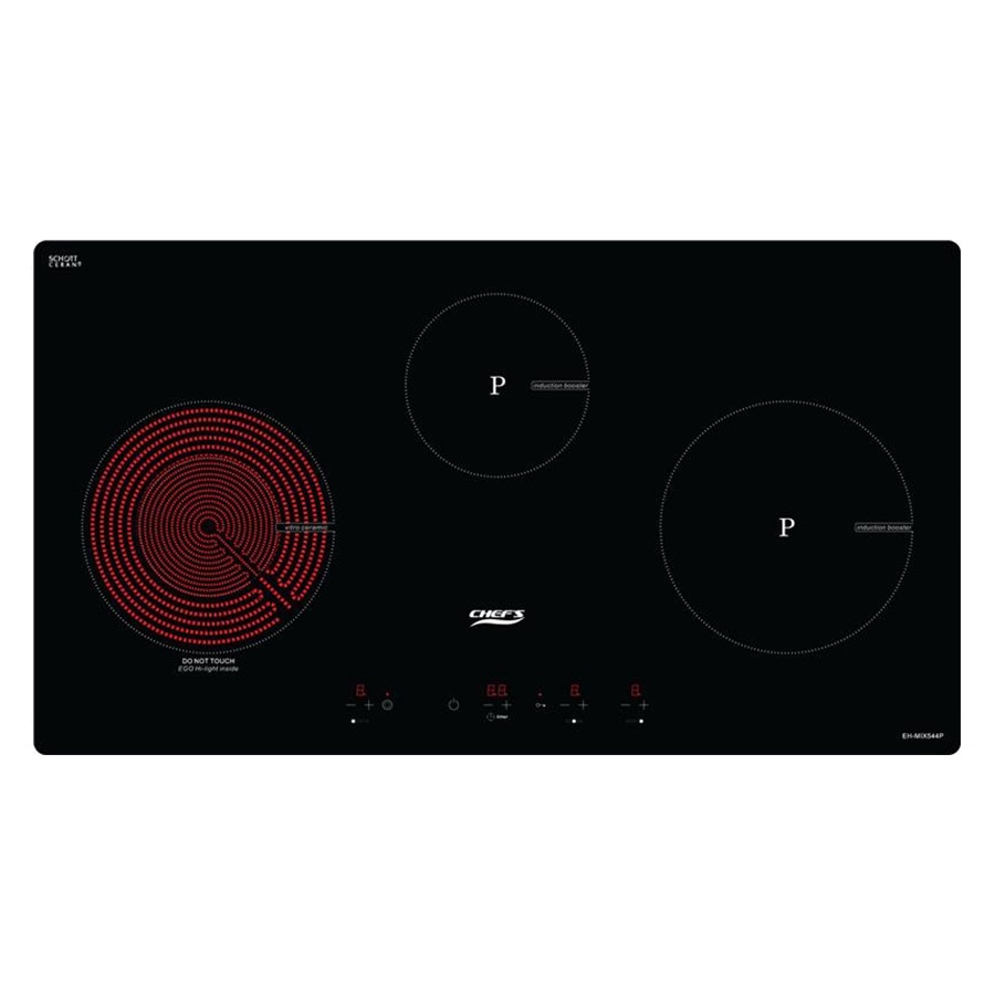 Bếp điện từ Chefs EH-MIX544P - Bếp kết hợp hồng ngoại, màu đen, 810x430x60mm