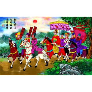 Tranh dán tường HD Vinh quy bái tổ HUD1649 kim sa