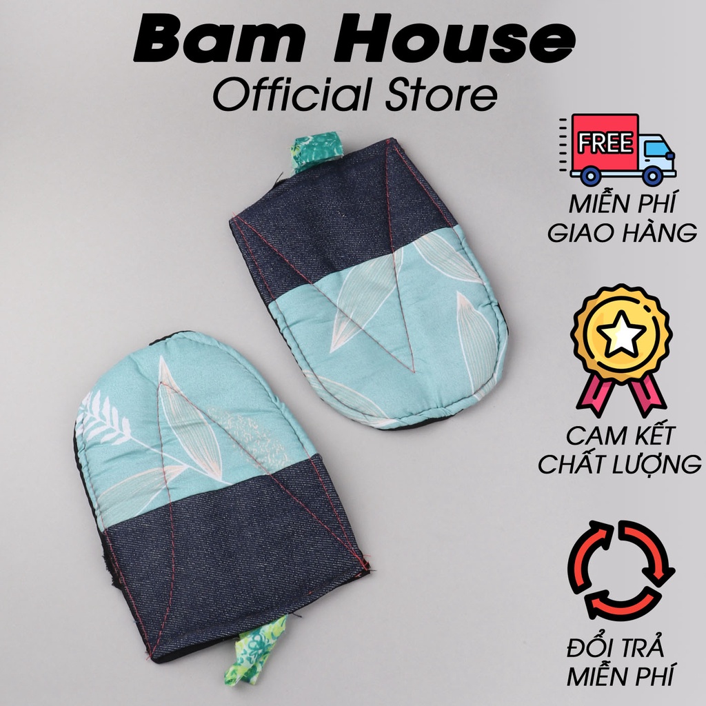 Bộ 2 miếng nhấc nồi Bam House vải dày cao cấp MNO01 – BamBam Store