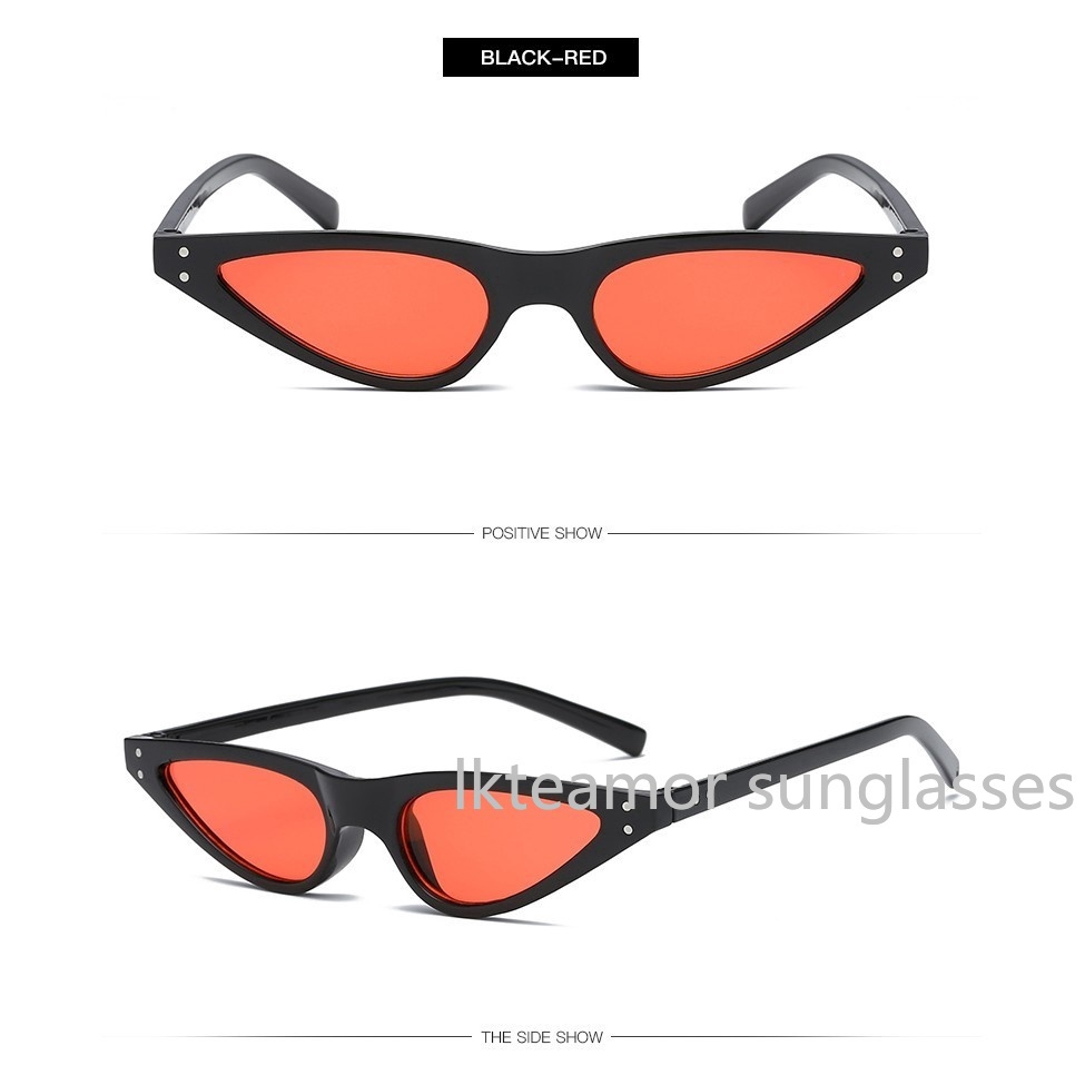 Kính mát mắt mèo hình tam giác thời trang vintage cho nữ
