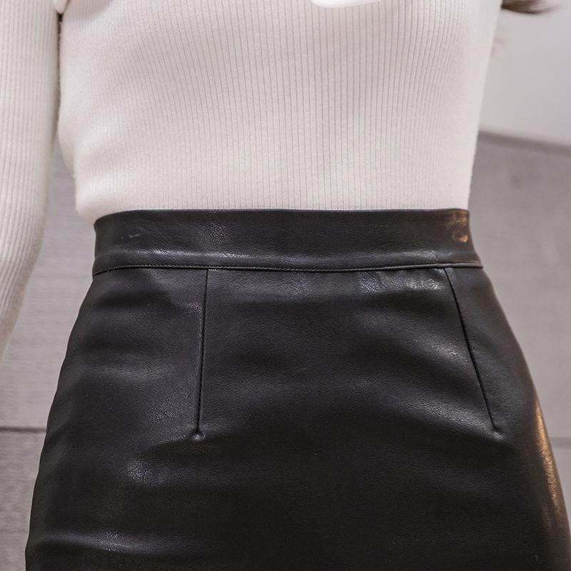 Chân Váy Da Puruitilather Lưng Cao Dáng Dài Thời Trang Xuân Thu 2024 Dành Cho Nữ sk