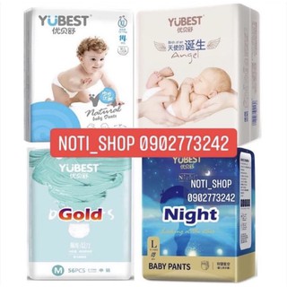 HCM Bỉm YUBEST Night Gold Angel Natural nội địa Trung Siêu thấm quần dán