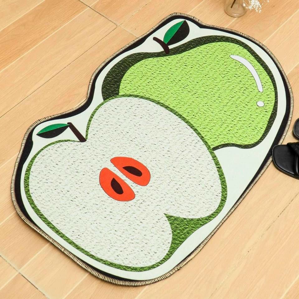 Thảm lau chân 3D hình thú hình hoa quả ngộ nghĩnh